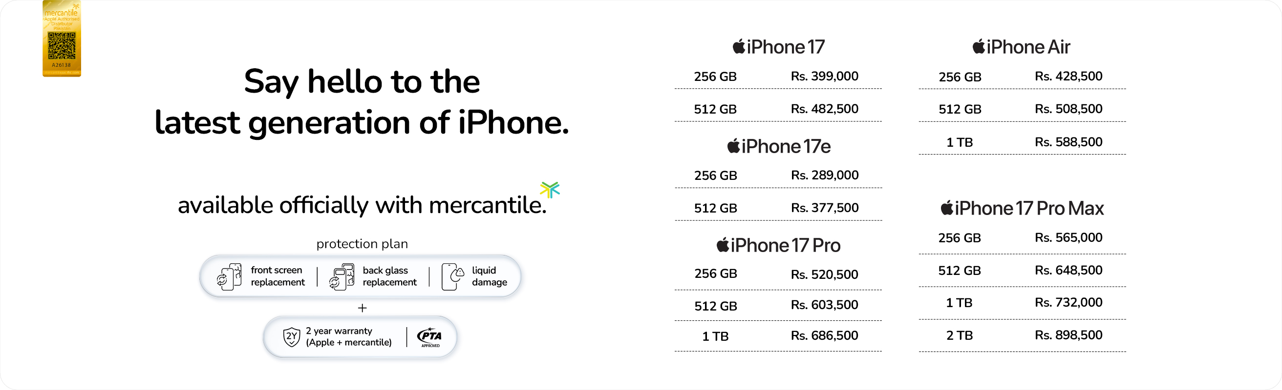 iPhone 17 Series Pricing